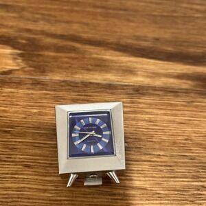 Tokyo Bay TokyoBay Mini TV Clock for Desk or Table Top - NIB - White & Silver